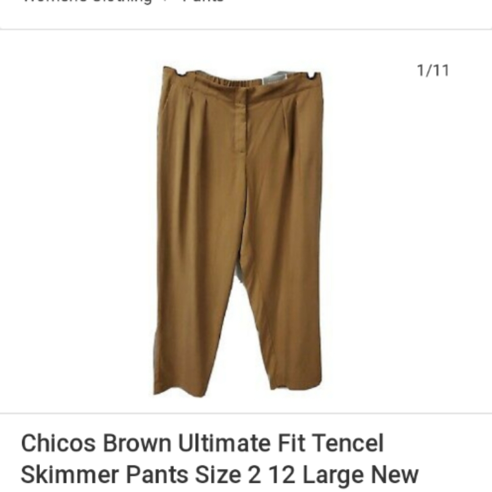 Size 2/46 CHICO'S Hunter green ultimate fit pants